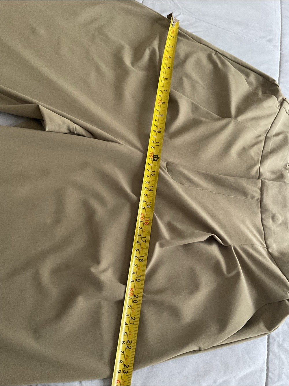 Athleta Women’s Size 10 Olive Green Wide Leg Stretch Pants Pull On - Picture 12 of 14